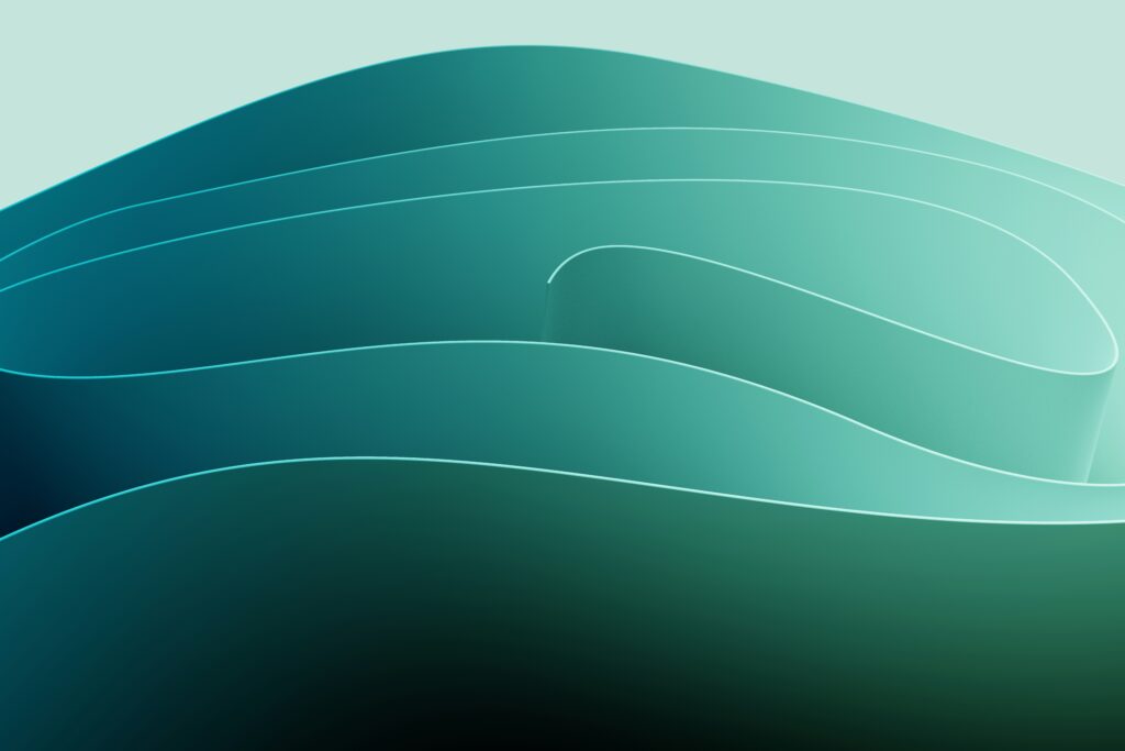 Abstract image with prevailing green color.